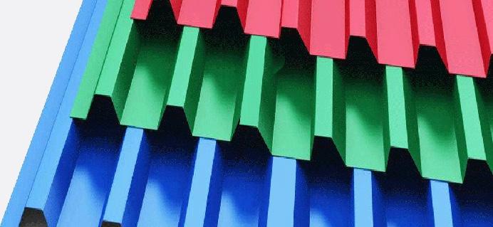 color coated corrugated sheet